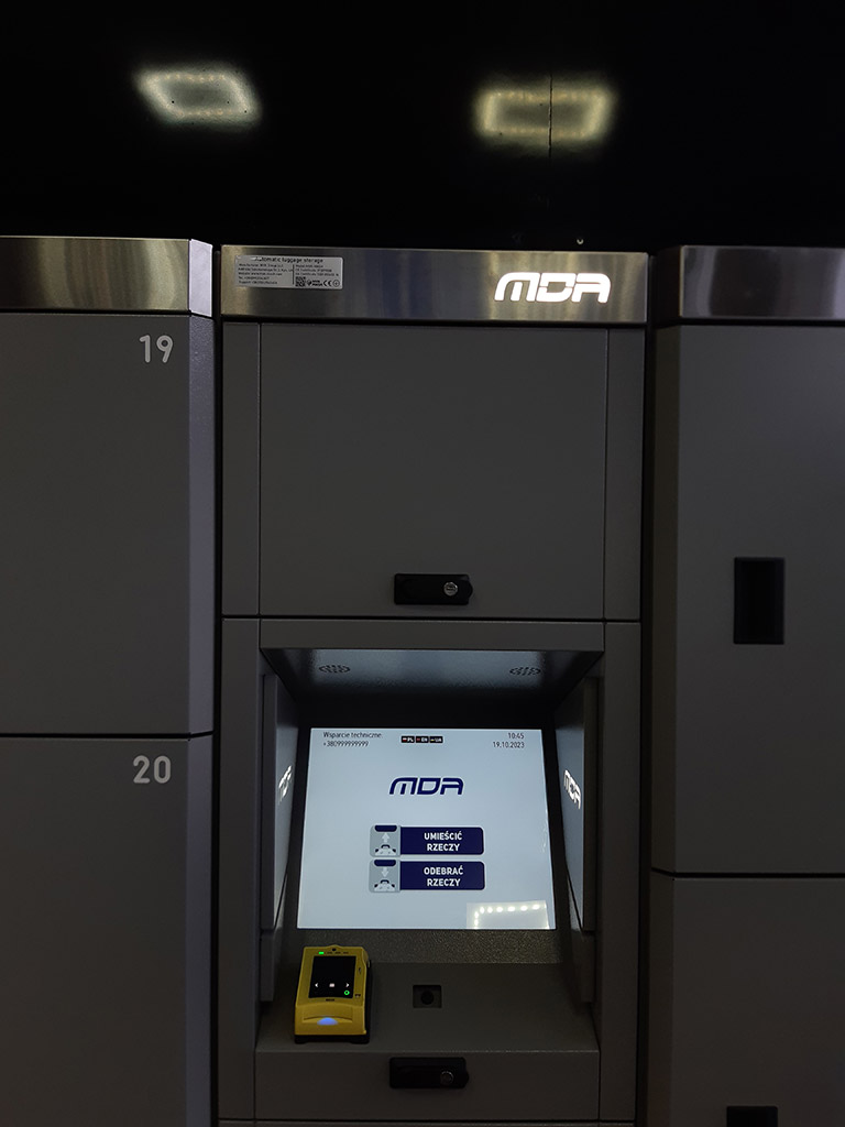 Automatic storage lockers by MVK MASH in Krakow, Poland