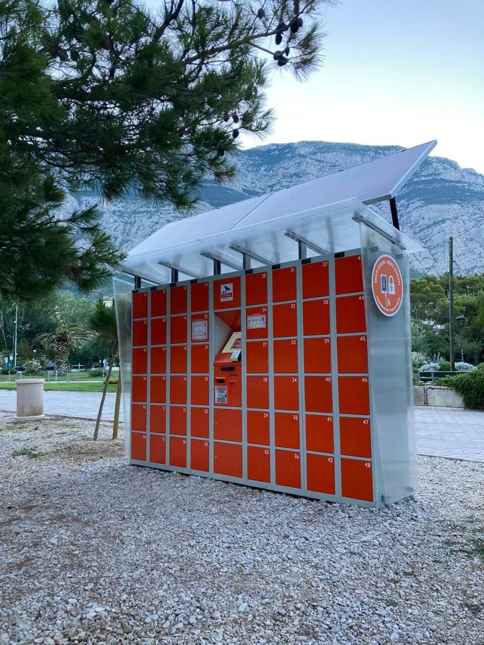 Croatia, Makarska. Summer 2021. Makarska Riviera beach.