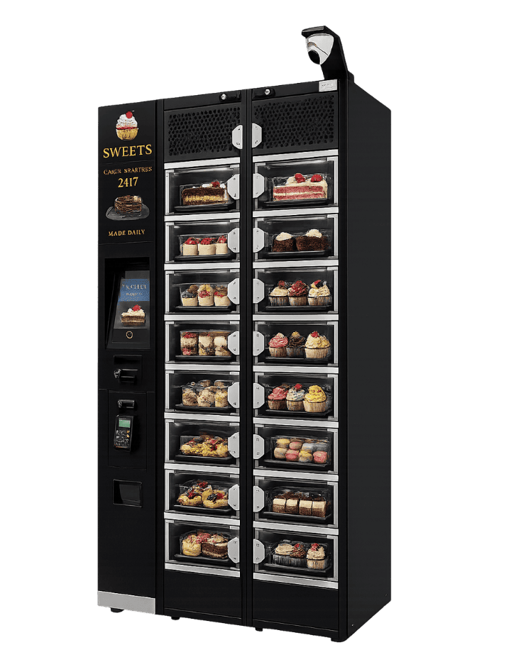 Cake vending machine as a dessert vending business direction